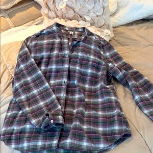 LL Bean Flannel Plaid Cozy Women’s Shirt M 🪵🏕🦌